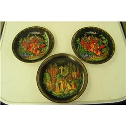 Three Decorator Plates -