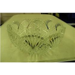 Pressed Glass Fruit Bowl - 9" Diameter