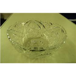 Pressed Glass Fruit Bowl - 8.5" Diameter