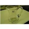 Image 1 : Clear Pitcher With Applied Handle - 8" H