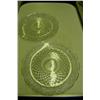 Image 1 : Two Pressed Glass Serving Plates - 14" H