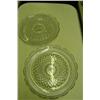 Image 1 : Two Pressed Glass Serving Plates - 14" H