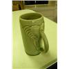 Image 1 : Ceramic Green Elephant Stein - 7" H