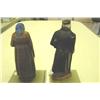 Image 3 : Man & Lady Figures With Marble Bases - 6" H -