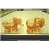 Image 2 : Two Elephant Nut Dishes - 3.5" L