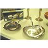 Image 2 : Silver Plate Candlesticks, Napkins Rings, Skuttle-