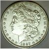 Image 1 : 1887 Morgan Silver Dollar BU MS-63