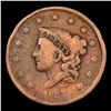 Image 2 : 1837 Head of 1838 Coronet Head Large Cent 1c Grades vg+