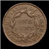 Image 3 : 1835 Small 8, SM Stars Coronet Head Large Cent 1c Grades vg, very good