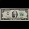 Image 2 : 1976 $2 Green Seal Federal Reserve Note (Chicago, IL) Grades Gem CU