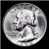 Image 2 : 1954-d Washington Quarter 25c Grades Choice Unc