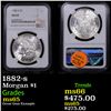 Image 1 : NGC 1882-s Morgan Dollar $1 Graded ms65 By NGC