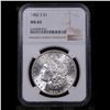 Image 2 : NGC 1882-s Morgan Dollar $1 Graded ms65 By NGC