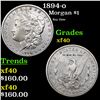 1894-o Morgan Dollar $1 Grades xf