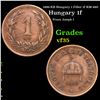 1896-KB Hungary 1 Filler 1f KM-480 Grades vf++
