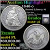 ***Auction Highlight*** 1846-o Seated Liberty Dollar $1 Graded ms63+ pl By SEGS (fc)