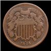 Image 2 : 1864 Large Motto Two Cent Piece 2c Grades vf, very fine