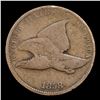 Image 2 : 1858 SL Flying Eagle Cent 1c Grades f+