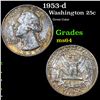 Image 1 : 1953-d Washington Quarter 25c Grades Choice Unc