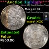 Image 1 : ***Auction Highlight*** NGC 1884-cc Morgan Dollar GSA Hoard Rainbow Toned $1 Graded ms61* BY NGC (fc