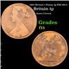 1862 Britain 1 Penny 1p KM-749.2 Grades f+