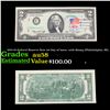 Image 1 : 1976 $2 Federal Reserve Note 1st Day of Issue, with Stamp (Philadelphia, PA) Grades Choice AU/BU Sli