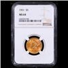 Image 2 : ***Auction Highlight*** NGC 1901-p Gold Liberty Half Eagle $5 Graded ms64 By NGC (fc)