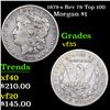 1879-s Rev '78 Top 100 Morgan Dollar $1 Grades vf++