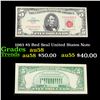 1963 $5 Red Seal United States Note Grades Choice AU/BU Slider