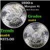 1890-s Morgan Dollar $1 Grades Choice Unc