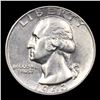 Image 2 : 1943-p Washington Quarter 25c Grades Choice AU/BU Slider