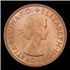 Image 2 : 1965 England 1/2 Penny KM-896 Grades Choice Unc