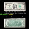 Image 1 : **Star Note** 1976 $2 Green Seal Federal Reserve Note (Atlanta, GA) Grades Choice AU/BU Slider