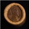 Image 2 : Mixed small cents 1c orig shotgun roll, 1916-s Wheat Cent, 1859 Indian Cent other end, Brinks Wrappe