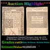 Image 1 : ***Auction Highlight*** Connecticut Colonial Currency June 1st, 1773 40 Shillings (40s) Fr-CT173 Pri
