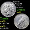 Image 1 : 1927-s Peace Dollar $1 Grades Choice AU/BU Slider