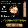 Image 1 : Lincoln 1c roll, 1968-s 50 pcs Brandt Wrapper.