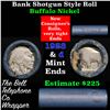 Image 1 : Buffalo Nickel Shotgun Roll in Old Bank Style 'Bell Telephone'  Wrapper 1928 & D Mint Ends.