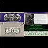 Image 1 : 2003A $2 Federal Reserve Note, Uncirculated 2011 BEP Folio Issue (San Francisco, CA) Grades Gem CU