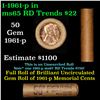 Image 1 : Shotgun Lincoln 1c roll, 1961-p 50 pcs Brandt Wrapper.