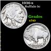 Image 1 : 1936-s Buffalo Nickel 5c Grades xf