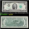 Image 1 : 1976 $2 Federal Reserve Note (Philadelphia, PA) Grades Choice AU/BU Slider