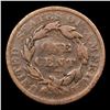 Image 3 : 1835 Small 8, Stars Coronet Head Large Cent 1c Grades vg+