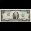 Image 2 : 1976 $2 Green Seal Federal Reserve Note (Philadelphia, PA) Grades Gem CU