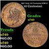 Image 1 : 1867 Italy 10 Centesimi KM-11 Grades xf