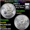 ***Auction Highlight*** 1901-s Morgan Dollar $1 Graded ms65+ By SEGS (fc)