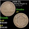 Image 1 : 1858 LL Flying Eagle Cent 1c Grades g+