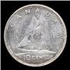 Image 3 : 1968 Canada 10c Dime Queen Elizabeth II Grades Unc Details