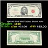 1963 $5 Red Seal United States Note Grades xf