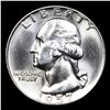 Image 2 : 1957-d Washington Quarter 25c Grades GEM Unc